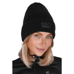 Embassy Beanie, Strickmütze -Equestrian Supplies Shop 03 Embassy Black Front processed 1280x1280