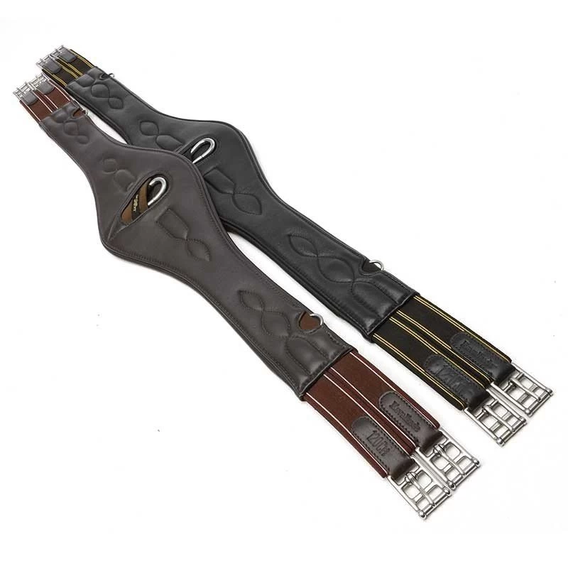 Leather Saddle Girth Soft-Comfort Elast 6 Leather Saddle Girth Soft-Comfort Elast - Image 4