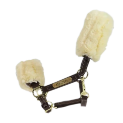 Kentucky Horsewear Halter Sheepskin, Leather Halter, Pony/Shetty, Lambskin