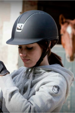 Riding Helmet Classic Shadowmatt, Trim Titanium, Blazon Black Chrome 7 Riding Helmet Classic Shadowmatt, Trim Titanium, Blazon Black Chrome -Equestrian Supplies Shop CSM61qKniBI1gG4wFokDBaY4v8s9i 1280x1280