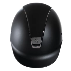 Riding Helmet Classic SM, Top Alct Holo Shield Sw, Trim+Blazon Black Chrome, 5 Holo Stones -Equestrian Supplies Shop DSC02010 1280x1280