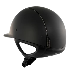 Riding Helmet Classic Shadowmatt, Trim Black Chrome, Blazon Crystal Fabric Metal Eclipse -Equestrian Supplies Shop DSC03056 1280x1280
