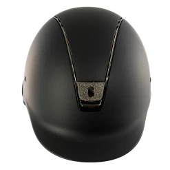 Riding Helmet Classic Shadowmatt, Trim Black Chrome, Blazon Crystal Fabric Metal Eclipse -Equestrian Supplies Shop DSC03059 1280x1280