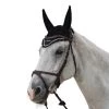 Fly Bonnet Diamond Soundless -Equestrian Supplies Shop Dyon Fliegenhaube Diamond Soundless black 1280x1280