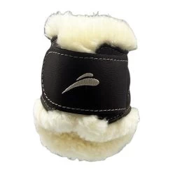 Fetlock Boots Glam Fluffy, With Velcro Fastener -Equestrian Supplies Shop Equick Streichkappen Glam Rear Velcro Fluffy brown 4 1280x1280