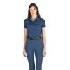 Women's Shirt Evae M/C SS23, Polo Shirt, Short-sleeved -Equestrian Supplies Shop Equiline Shirt Damen Evae SS diplomatic blue 1280x1280