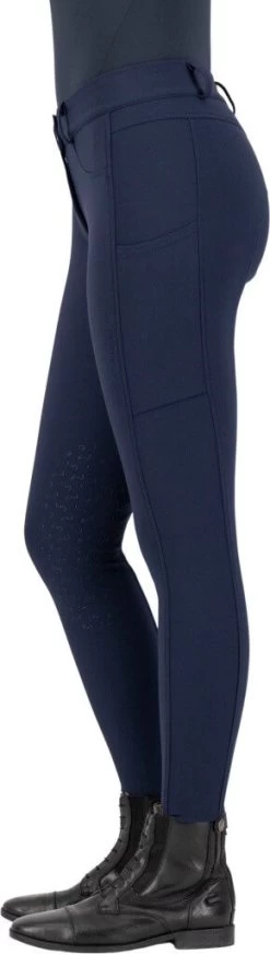 Women's Breeches ESEmpress FW23, Knee-Grip -Equestrian Supplies Shop EuroStar Reithose Damen ESEmpress knee navy 3 processed 1280x1280