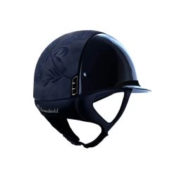 Riding Helmet MS SG, Top+FB Flower Embroidery,Trim Matt,Blazon BlkChrm, 5 Sw Metallic Blue 5 Riding Helmet MS SG, Top+FB Flower Embroidery,Trim Matt,Blazon BlkChrm, 5 Sw Metallic Blue -Equestrian Supplies Shop FR26711 blue 2 1280x1280