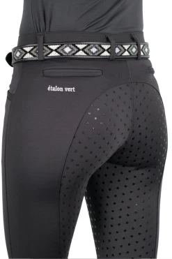 Toulon I Diamond Beads Belt -Equestrian Supplies Shop Gurtel Toulon Black Grey 03 processed 1280x1280