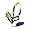 Halter Synthetic Fur, With Lead Rope -Equestrian Supplies Shop Halter and Lead rope navy 1 1280x1280