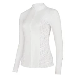 Women's Competition Shirt Janne SS23, Long-sleeved 8 Women's Competition Shirt Janne SS23, Long-sleeved -Equestrian Supplies Shop LAGUSO JANNE SATELIT WHITE 3 1280x1280