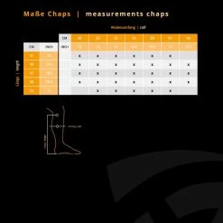 Chaps Calypso, Leather Chaps, Riding Chaps, Women, Men -Equestrian Supplies Shop Measurements Chaps 1 1280x1280
