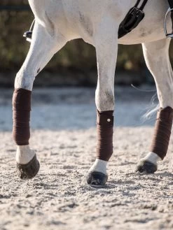 Bandages Polos Signature FW23, Fleece Bandages, Pack Of 4 -Equestrian Supplies Shop PS of Sweden bandagen polos signature FS23 coffee 3 1280x1280