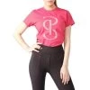 Women's T-Shirt Signe S/S SS23, Short-sleeved -Equestrian Supplies Shop PS of Sweden T Shirt Signe berry pink 1280x1280