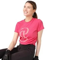 Women's T-Shirt Signe S/S SS23, Short-sleeved -Equestrian Supplies Shop PS of Sweden T Shirt Signe berry pink 5 1280x1280