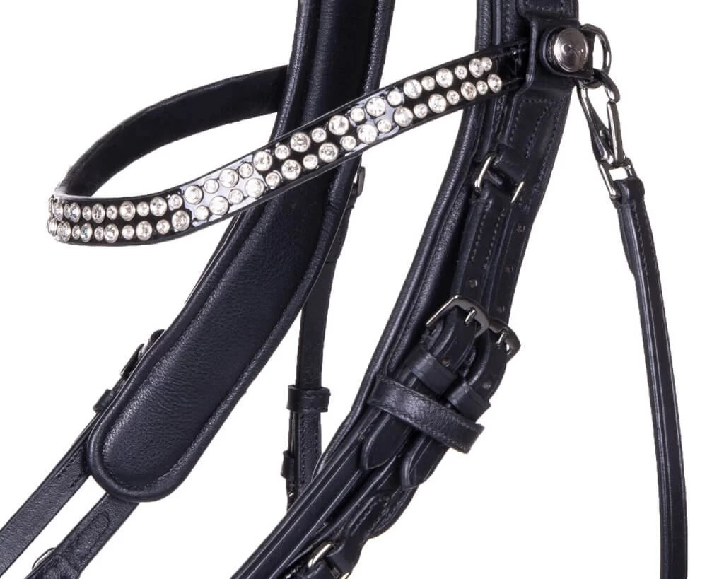 Double Bridle FayPerform Shine, With Swedish Noseband 4 Double Bridle FayPerform Shine, With Swedish Noseband - Image 2