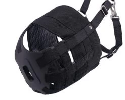 Grazing Muzzle With Nostrils -Equestrian Supplies Shop QHP Fressbremse 5153 schwarz 3 1280x1280