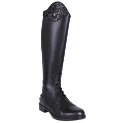 Riding Boots Romy Junior, Leather Riding Boots, Girl's, Women's, Black