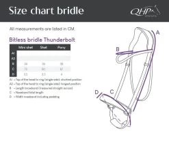 Bitless Bridle Thunderbolt With Reins -Equestrian Supplies Shop QHP Trense Gebisslos Thunderbolt Grossen processed 1280x1280