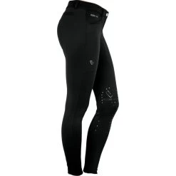 Women's Breeches Quick Star Knee Grip -Equestrian Supplies Shop Quick Star Black KG Side processed 1280x1280