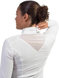 Women's Plastron Crystal Leaf FW23 -Equestrian Supplies Shop SQUARE PLASTRON CRYSTAL LEAF CHAMPAGNE DOS processed 1280x1280