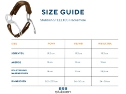 Hackamore Stainless Steel 5 Hackamore Stainless Steel -Equestrian Supplies Shop Size Guide St bben Steeltec Hackamore 1280x1280