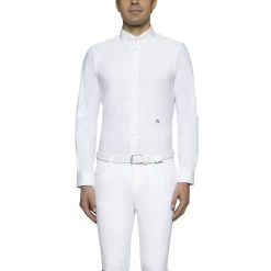 Cavalleria Toscana Men's Competition Shirt Guibert Shirt L/S, Long-Sleeved