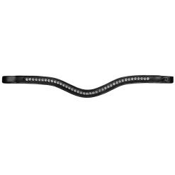 Browband White Swarovski V-Shaped NEC