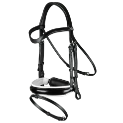 Bridle Patent Large Crank With Swedish Noseband And White Lining
