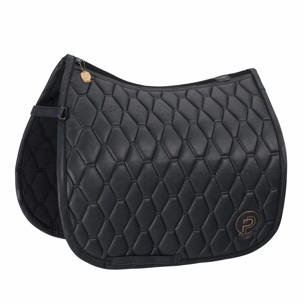 Saddle Pad Metallic Faux Leather Platinum 2023, Dressage Saddle Pad 3 Saddle Pad Metallic Faux Leather Platinum 2023, Dressage Saddle Pad