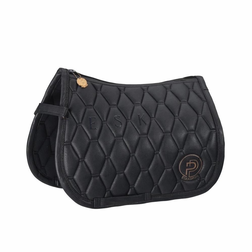 Saddle Pad Metallic Faux Leather Platinum 2023, Dressage Saddle Pad 4 Saddle Pad Metallic Faux Leather Platinum 2023, Dressage Saddle Pad - Image 2