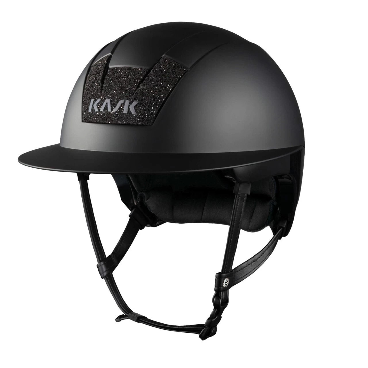 KASK Riding Helmet Kooki Lady Matte Crystals Carpet Rivet