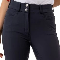 Women's Riding Breeches Kadi, Full Grip, 158 -Equestrian Supplies Shop kingsland reithose damen kadi vollbesatz full grip Navy 11 1280x1280