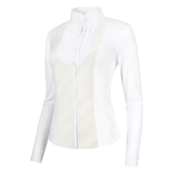 Women's Competition Shirt Laila Geo SS22, Competition Blouse, Long-sleeved -Equestrian Supplies Shop laguso turniershirt laila geo white 2 1280x1280