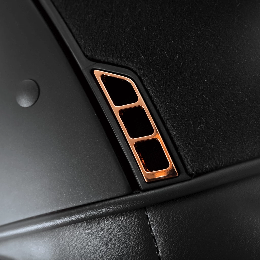 Riding Helmet Classic SM, Top Alct Mtl Rose Shield Swarovski, Trim Matt, Blazon Rose Gold - Image 6