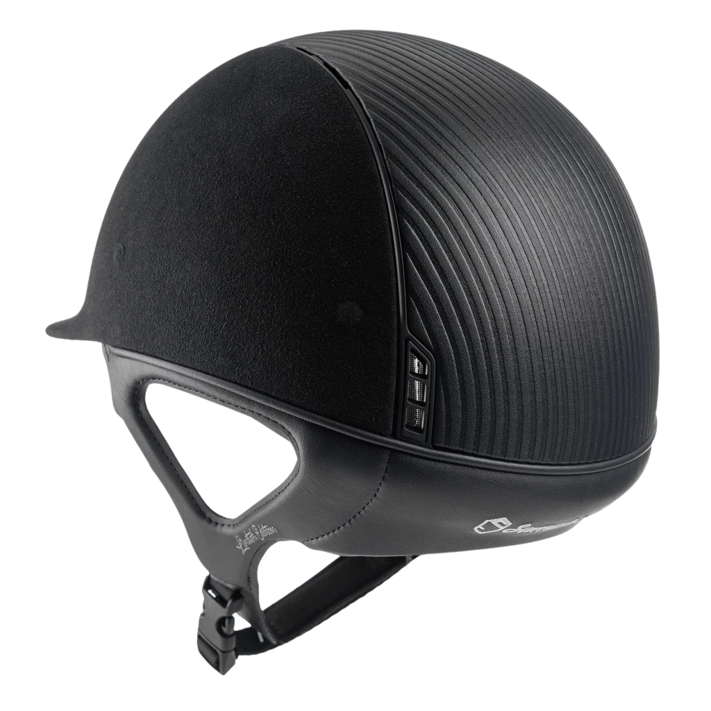 Riding Helmet Premium Classic, Top Leather, Trim + Blazon Matt, Matt Collection 4 Riding Helmet Premium Classic, Top Leather, Trim + Blazon Matt, Matt Collection - Image 2