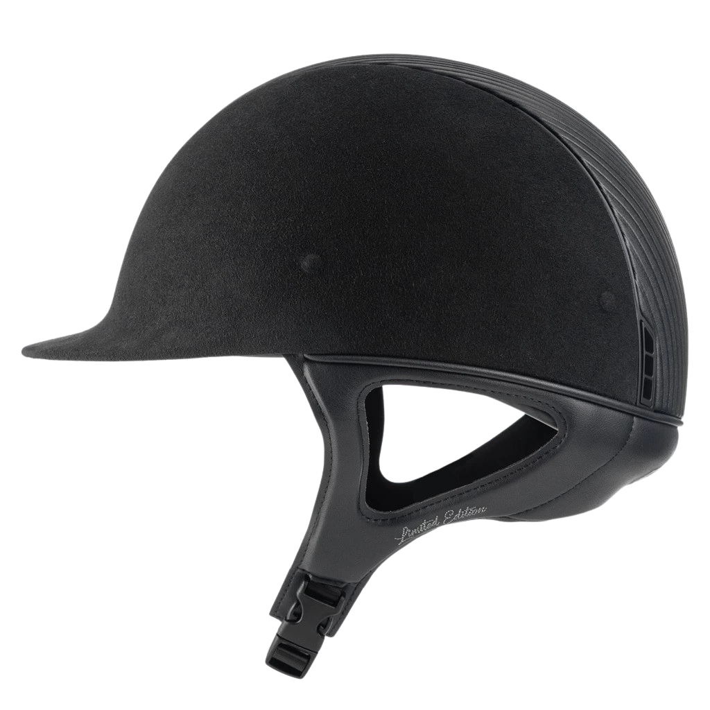 Riding Helmet Premium Classic, Top Leather, Trim + Blazon Matt, Matt Collection 5 Riding Helmet Premium Classic, Top Leather, Trim + Blazon Matt, Matt Collection - Image 3