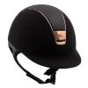 Riding Helmet Premium Rose Gold -Equestrian Supplies Shop samshield reithelm premium leather rose gold schwarz 1280x1280
