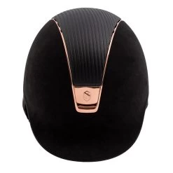 Riding Helmet Premium Rose Gold -Equestrian Supplies Shop samshield reithelm premium leather rose gold schwarz 2 1280x1280