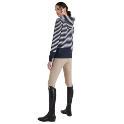 Women's Hoodie Ribbed Style SS22 9 Women's Hoodie Ribbed Style SS22 -Equestrian Supplies Shop tommy hilfiger equestrian hoodie ribbed style desert sky 4 1280x1280